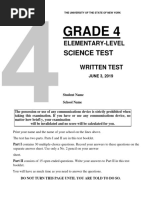 Grade 4: Science Test