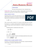 Simple Harmonic Motion