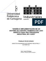 Diseño e Implementación de Un Sistema de Control Numérico en Lazo Abierto para Una Fresadora