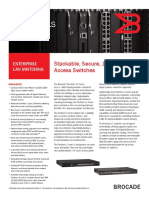 Brocade Fastiron Ls Series: Stackable, Secure, 10gBE Access Switches