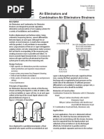 Air Eliminators and Combination Air Eliminators Strainers