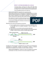 Control Genetico y Actividad Bioquimica de La Celula