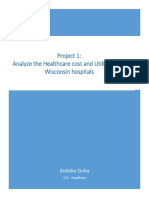 Project 1: Analyze The Healthcare Cost and Utilization in Wisconsin Hospitals