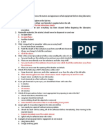 Chem 12.1-Safety Lab Rules-MCQ