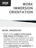 Work Immersion Orientation PPT Edited