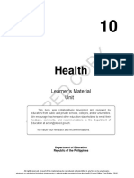 Grade 10 LM HEALTH 10 - Quarter 3