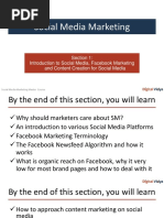 Social Media Marketing: Section 1: Introduction To Social Media, Facebook Marketing and Content Creation For Social Media