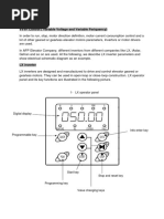 VVVF Control (Variable Voltage and Variable Feriquency) : 1-LX Operator Panel