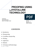 Waterproofing Using Crystalline Technology