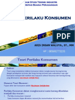 Teori Perilaku Konsumen