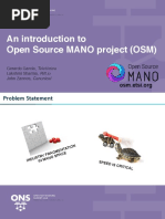 An Introduction To Open Source MANO Project (OSM)