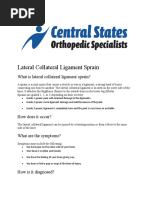 What Is Lateral Collateral Ligament Sprain?