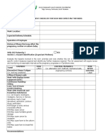 Risk Assessment Checklist For New and Expectant Mothers