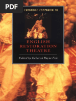 Cambridge Companion To Restoration-Theatre