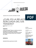 Relación Del Paso Del Diferencial Trasero - Juan Rueda International