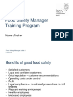 Food Safety Manager PowerPoint Slides