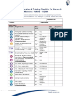 Mandatory Education & Training Checklist For Nurses & Midwives - WNHS - KEMH