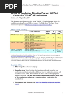 Pearson VUE Advice Sheet TOGAF