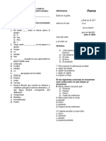 Evaluacion Tercer Periodo Español 5 Grado Octubre 30