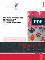 Los Test Psicologicos en La Psicologia Actual PDF