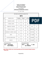 MPS Second Grading