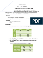 Activity Sheet Hit The Mark: Plotting The Philippine Area of Responsibility (PAR)