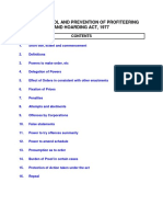 The Price Control and Prevention of Profiteering and Hoarding Act, 1977