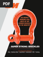 Super Strong Shackles: Alloy - Stainless Steel - Long Reach - Government - DNV - Trawling