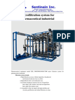 Microfiltration System For Pharmaceutical Industrial