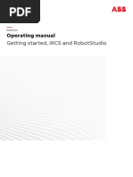 Operating Manual: Getting Started, Irc5 and Robotstudio