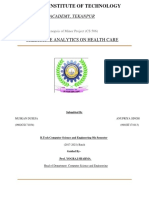 Rustamji Institute of Technology: Predictive Analytics On Health Care