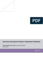 Unannounced Inspection Report: Independent Healthcare: Albyn Hospital - BMI Healthcare Limited - Aberdeen