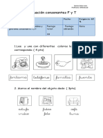 Evaluacion Consonante T y F