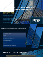 Constitución Formal de Una Empresa