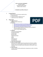 A Detailed Lesson Plan in Science 9: Bulacan State University