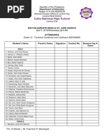 Cotta National High School: Department of Education