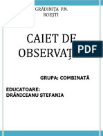 Caiet de Observatii Asupra Copiilor