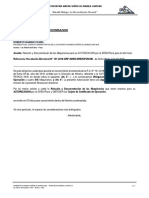 001 - OFI. #001-2019 - Relación y Documentación de Las Maquinarias