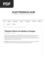 TP4056 Lithium Ion Battery Charger - Circuit, 18650 Battery Charging