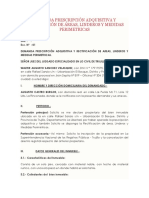 Demanda Prescripción Adquisitiva y Rectificación de Áreas-Oster