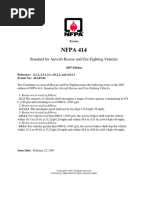 NFPA 414: Standard For Aircraft Rescue and Fire-Fighting Vehicles