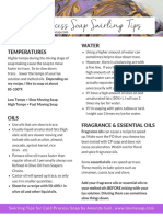 Cold Process Soap Swirling Tips: Temperatures Water