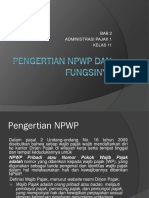 Pengertian NPWP Dan Fungsinya