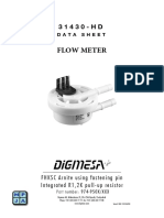 Flow Meter: FHKSC Arnite Using Fastening Pin Integrated R1,2K Pull-Up Resistor