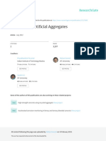 A Review On Artificial Aggregates (PRIYADHARSHINI - 2012)