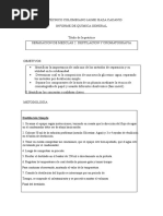 Formato Informe de Laboratorio Separacion de Mezclas