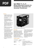 Midos: Type MBCH 12, 13, 16 Biased Differential Protection For Transformers, Generators and Generator Transformers