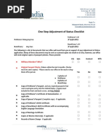 AOS Checklist - Spouse