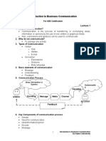 Introduction To Business Communication