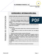 Oral Eoi Francés B1 Andalucia